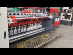 मेश चौड़ाई 2440mm फिक्स्ड नॉट फेंस मशीन लाइन वायर स्पेस 75mm 220v