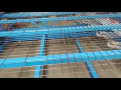 रोल ऊंचाई 2.4 मीटर वेल्डेड वायर मेष मशीन क्षमता 300 रोल प्रति दिन